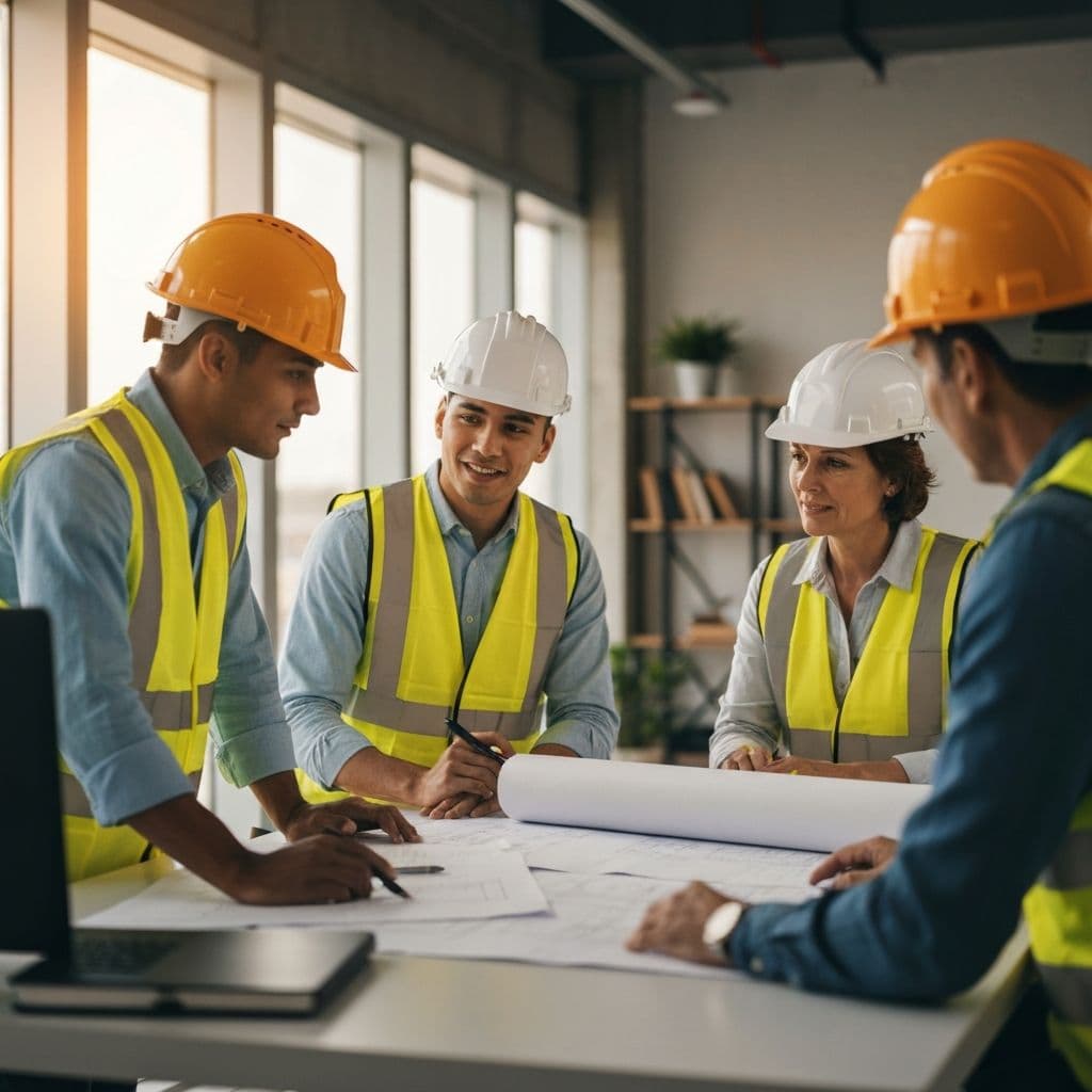 BuildPro construction team meeting